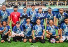 Pertandingan Sepakbola Persahabatan BAPPEDA vs DISPORA