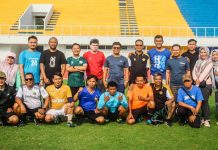 Pertandingan Sepakbola Persahabatan BAPPEDA vs DISPORA